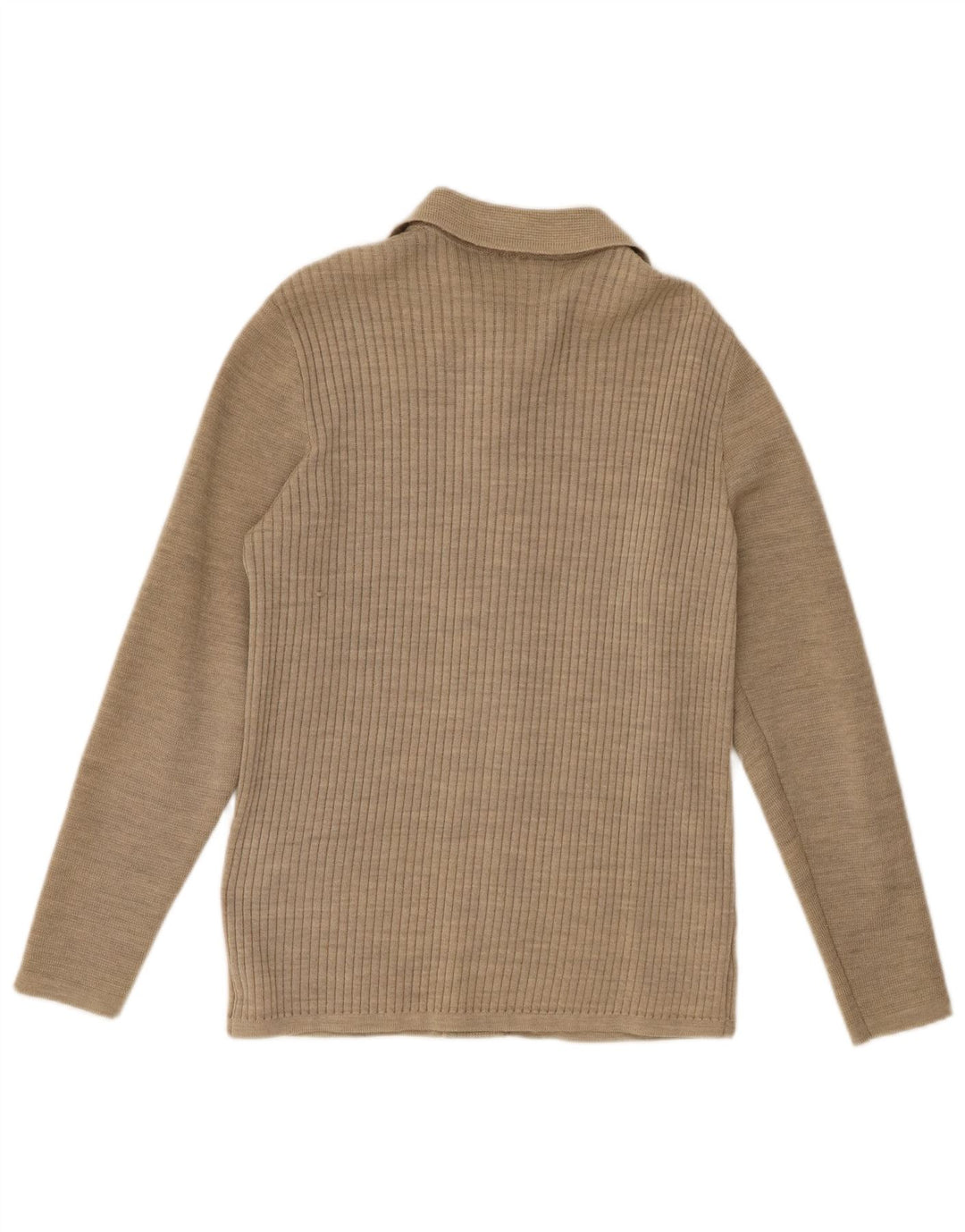 Vintage Womens Cardigan Sweater UK 8 Small Beige