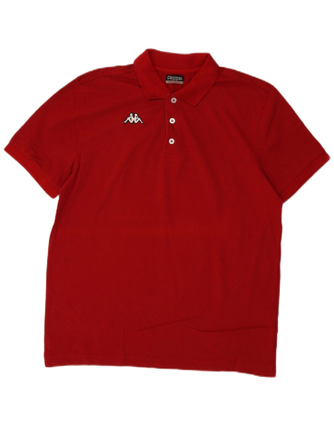 Kappa Mens Polo Shirt XL Red Cotton