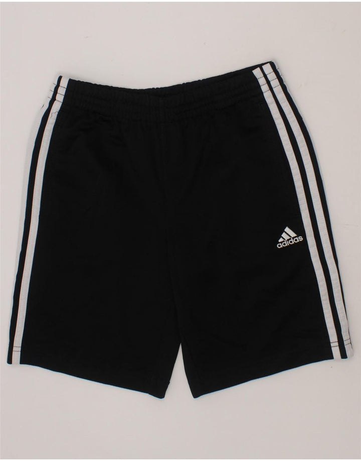ADIDAS Boys Sport Shorts 9-10 Years  Black Polyester Vintage Adidas and Second-Hand Adidas from Messina Hembry 
