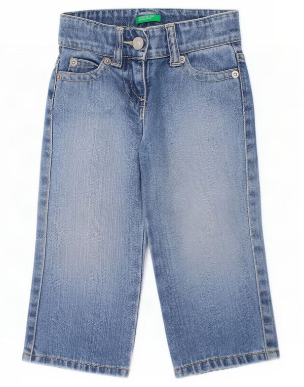 Benetton Baby Boys Straight Jeans 12-18 Months W18 L11 Blue Cotton