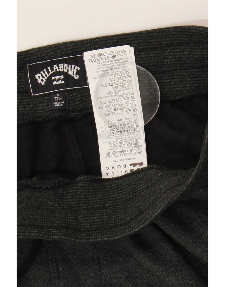 Billabong Mens Tracksuit Trousers Joggers Small  Grey Cotton