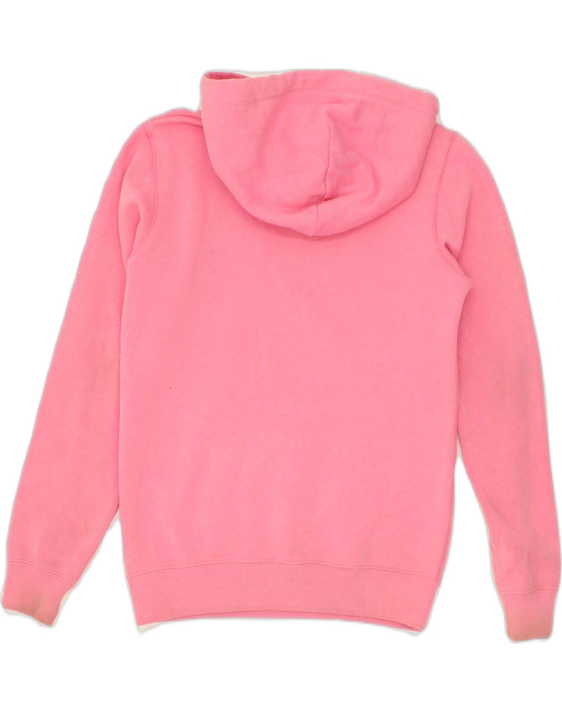 JACK WILLS Womens Graphic Hoodie Jumper UK 10 Small Pink Cotton | Vintage Jack Wills | Thrift | Second-Hand Jack Wills | Used Clothing | Messina Hembry 