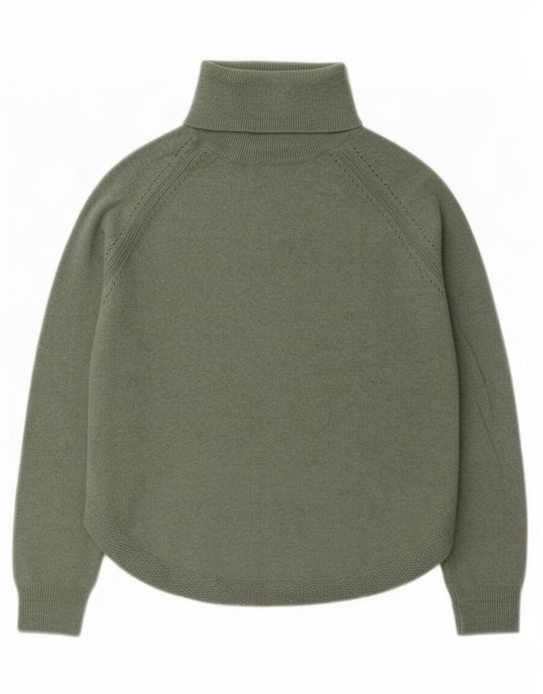 White Stuff Womens Oversized Roll Neck Jumper Sweater UK 12 Medium Green