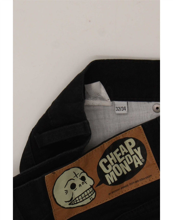 Cheap Monday Mens Straight Jeans W32 L24 Black