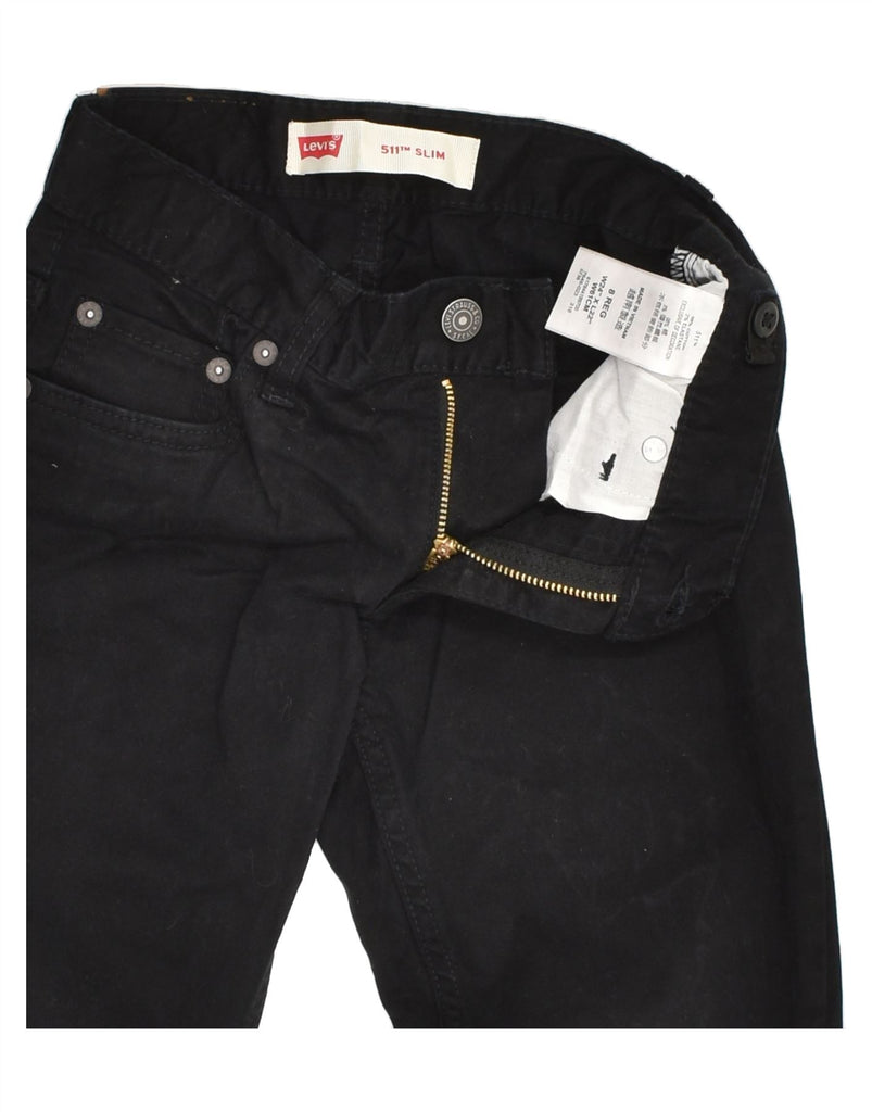 LEVI'S Boys 511 Slim Casual Trousers 7-8 Years W24 L22  Black Cotton | Vintage Levi's | Thrift | Second-Hand Levi's | Used Clothing | Messina Hembry 