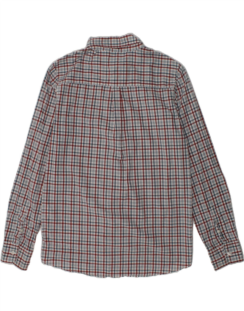 BENETTON Boys Shirt 10-11 Years XL  Grey Check Cotton | Vintage Benetton | Thrift | Second-Hand Benetton | Used Clothing | Messina Hembry 