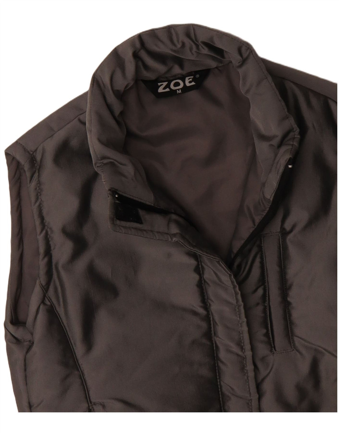 ZOE Womens Padded Gilet UK 14 Medium Grey Nylon