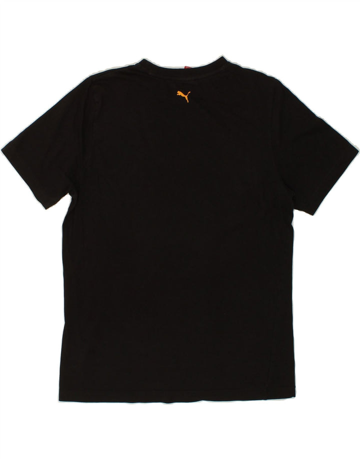 PUMA Boys Graphic T-Shirt Top 13-14 Years XL Black Vintage Puma and Second-Hand Puma from Messina Hembry 