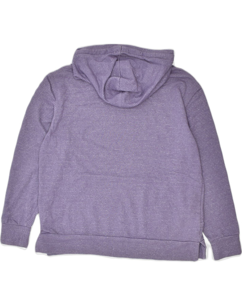 CHAMPION Womens Hoodie Jumper UK 16 Large Purple Cotton | Vintage | Thrift | Second-Hand | Used Clothing | Messina Hembry 