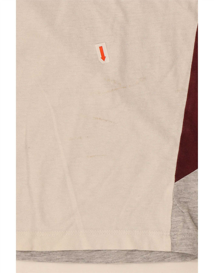 Jack & Jones Mens T-Shirt Top XL Multicoloured Colourblock Cotton