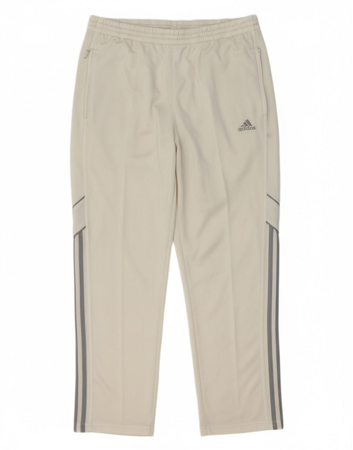 ADIDAS Mens Tracksuit Trousers Medium  Off White
