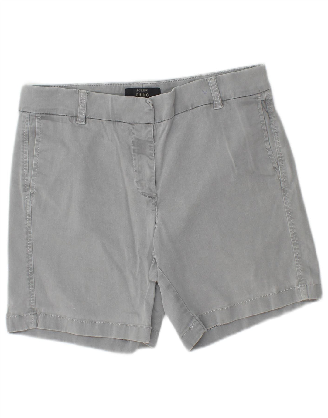 J. CREW Womens Chino Shorts US 8 Medium W30 Grey Cotton