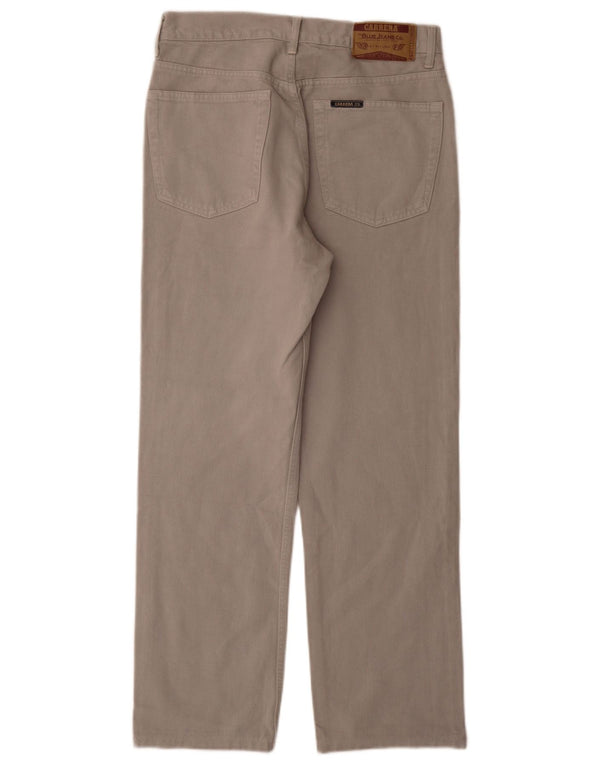 Carrera Mens Straight Casual Trousers IT 46 Small W31 L30 Grey Cotton