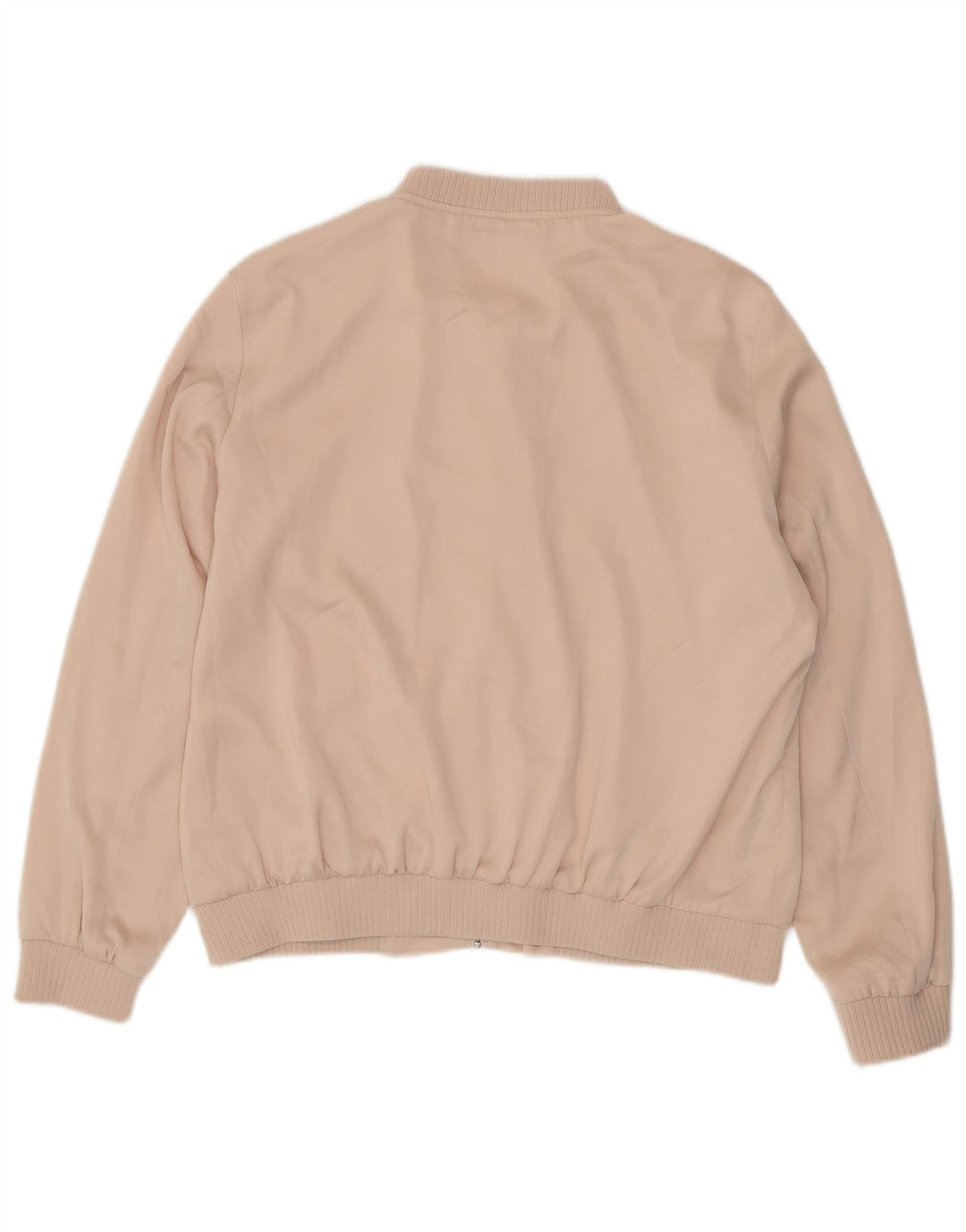 ZARA Womens Bomber Jacket UK 18 XL Pink Polyester
