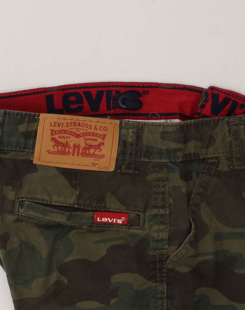 LEVI'S Boys Cargo Shorts 3-4 Years W20 Khaki Camouflage Cotton | Vintage Levi's | Thrift | Second-Hand Levi's | Used Clothing | Messina Hembry 