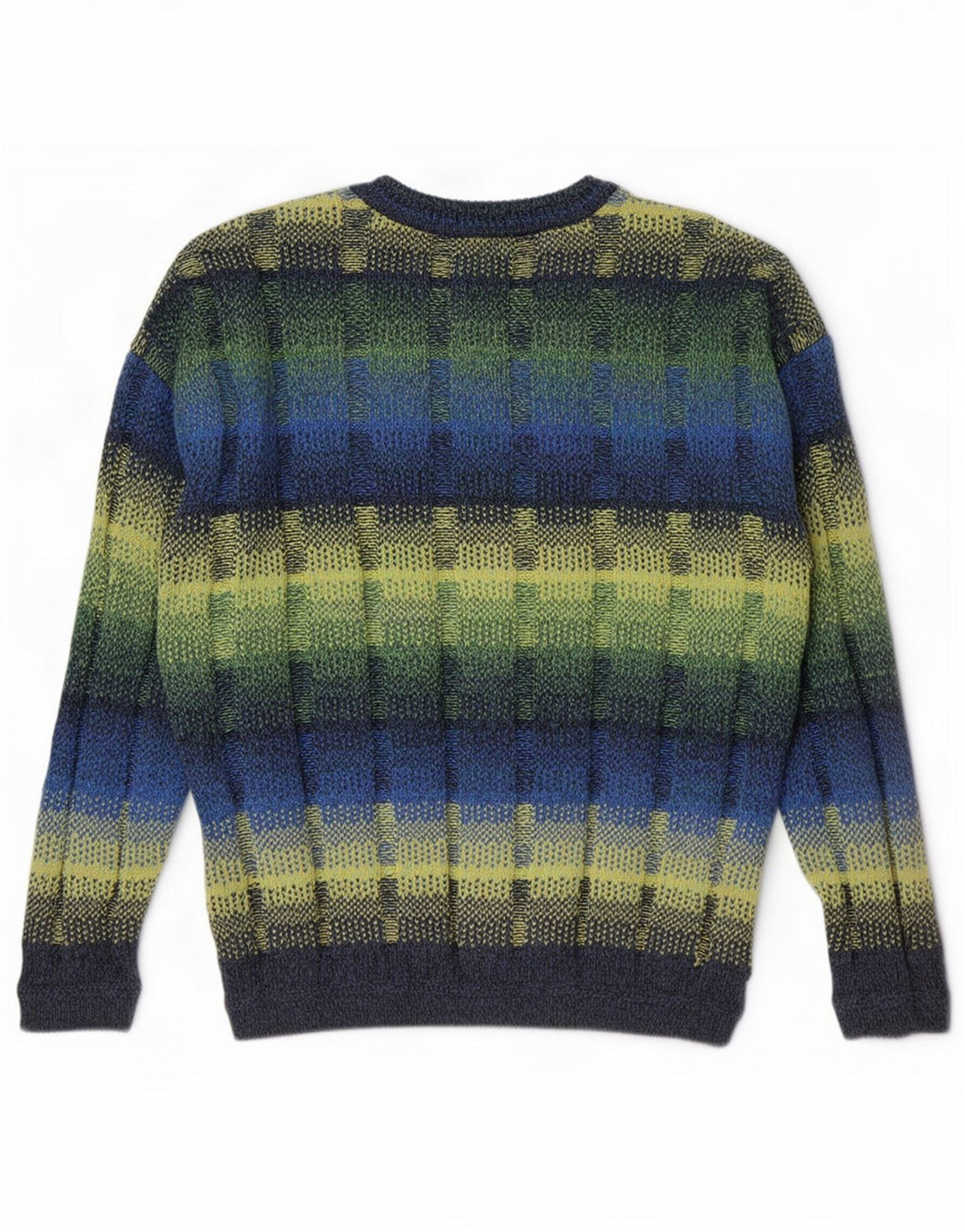 Vintage Mens Crew Neck Jumper Sweater IT 52 Large Multicoloured Geometric