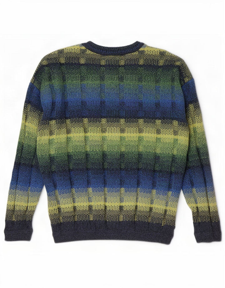 Vintage Mens Crew Neck Jumper Sweater IT 52 Large Multicoloured Geometric