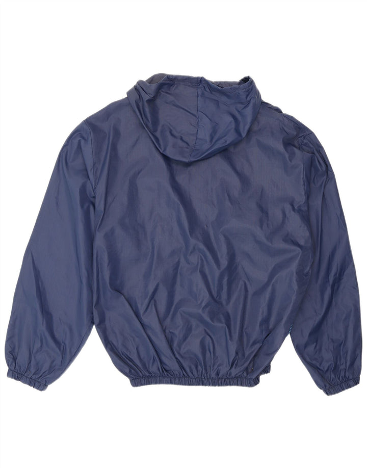Misura Mens Hooded Rain Jacket UK 38 Medium Navy Blue Polyamide