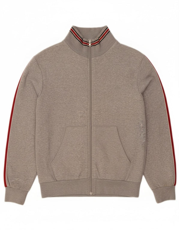 Ellesse Womens Tracksuit Top Jacket UK 10 Small Grey Flecked Cotton