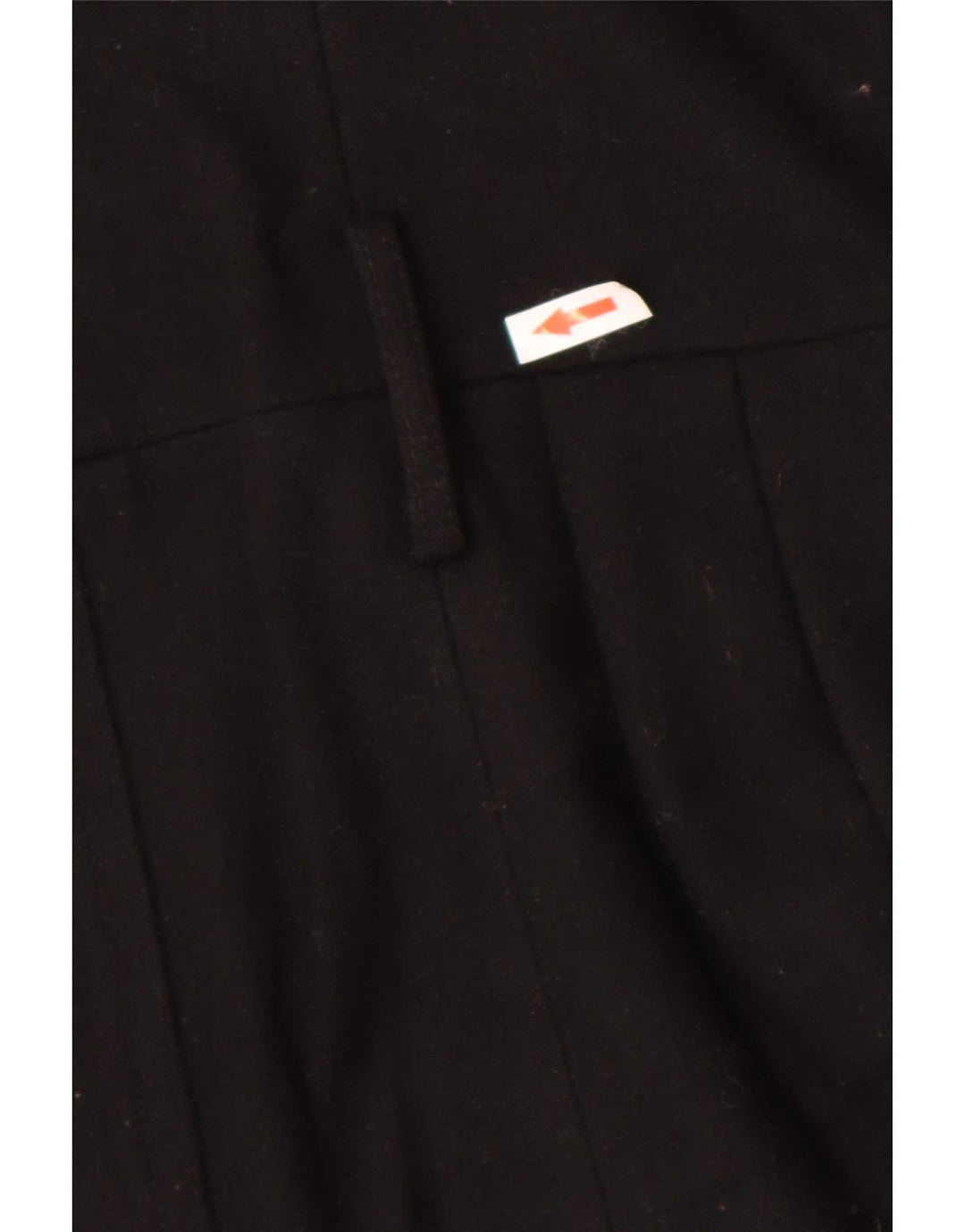 Topshop Womens Overcoat UK 8 Small Black Wool