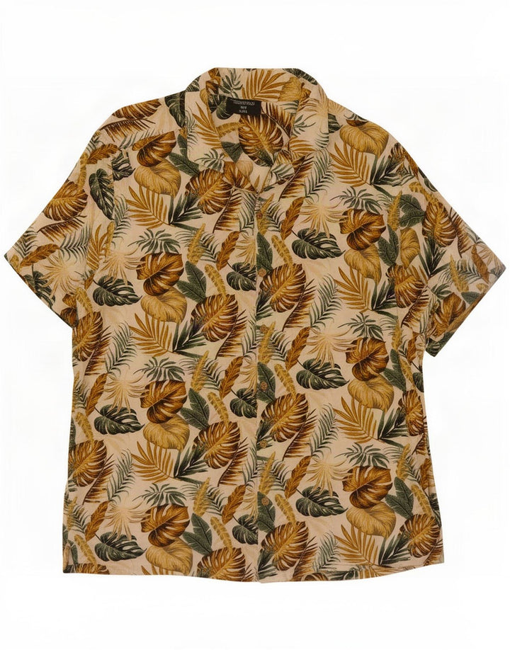Tessentials Mens Hawaiian Short Sleeve Shirt Large Multicoloured Floral