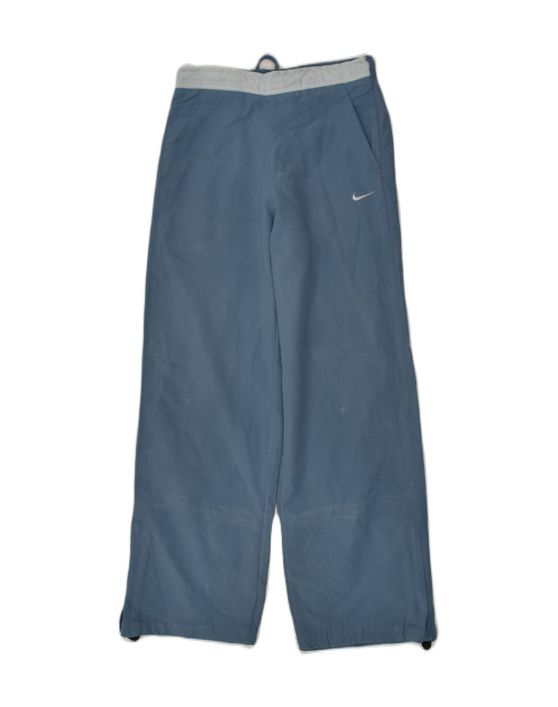 NIKE Girls Tracksuit Trousers 11-12 Years Medium  Blue Polyester | Vintage Nike | Thrift | Second-Hand Nike | Used Clothing | Messina Hembry 