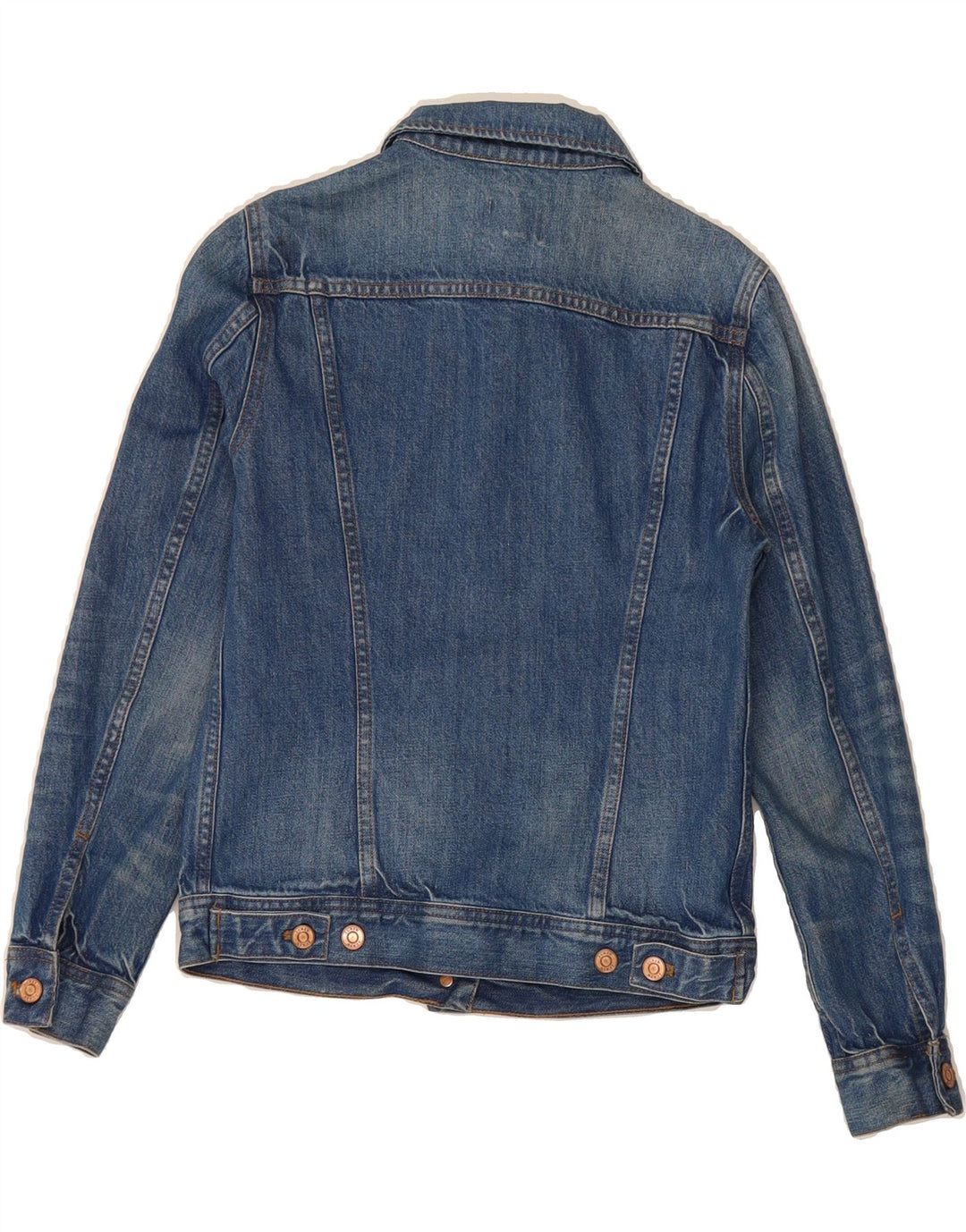 J. CREW Womens Denim Jacket UK 6 XS Blue Cotton Vintage J. Crew and Second-Hand J. Crew from Messina Hembry 