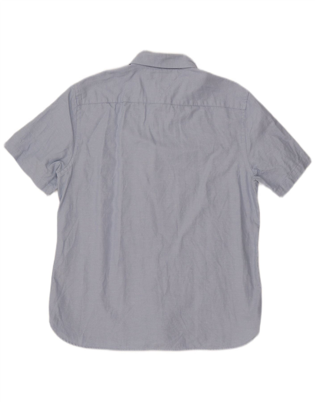 TOMMY HILFIGER Mens Short Sleeve Shirt XL Blue Cotton