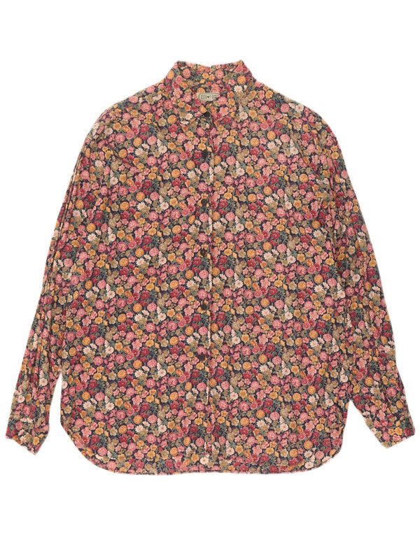 Vintage Womens Shirt Blouse IT 44 Medium Multicoloured Floral