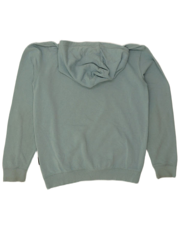 Quiksilver Boys Graphic Hoodie Jumper 13-14 Years Large Green Cotton