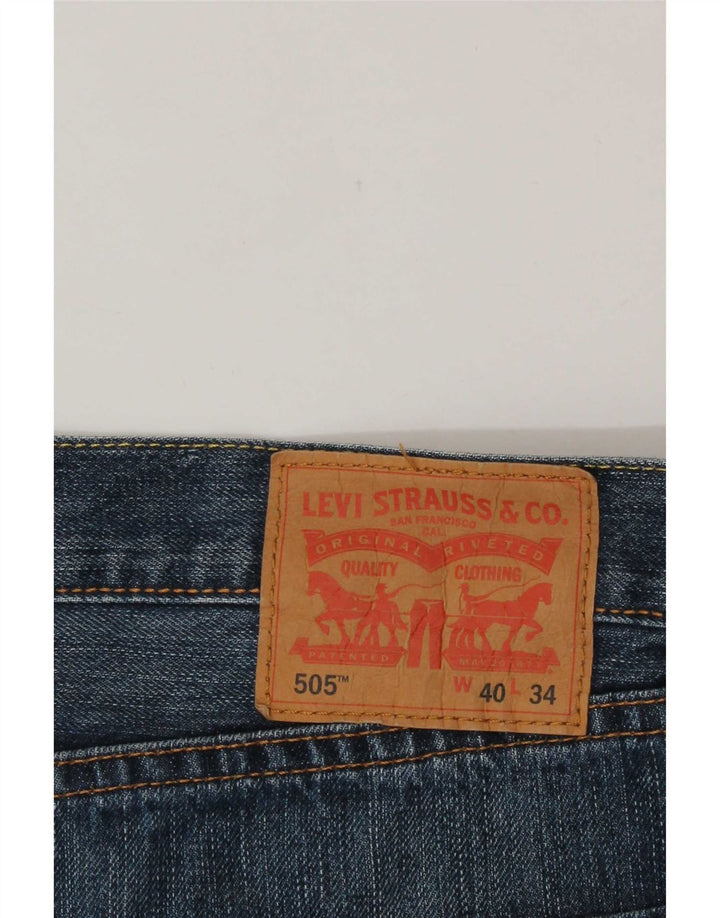 Levi's Mens 505 Denim Shorts W40 XL Navy Blue