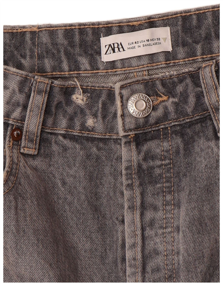 Zara Womens Straight Jeans EU 42 Large W32 L27 Grey