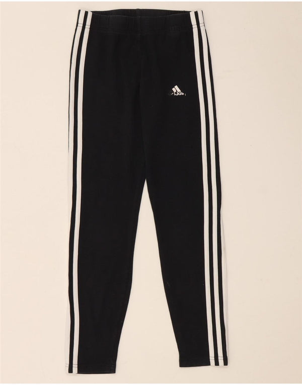 Adidas Girls Leggings 13-14 Years  Black Cotton