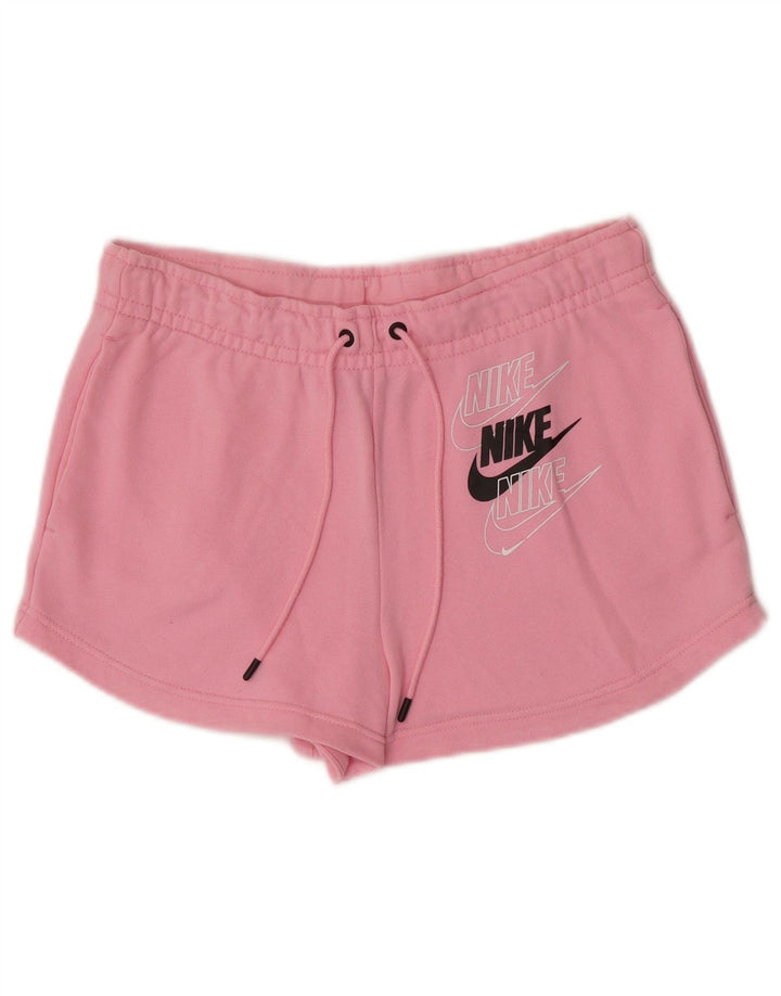 Nike Womens Graphic Sport Shorts UK 10 Small Pink
