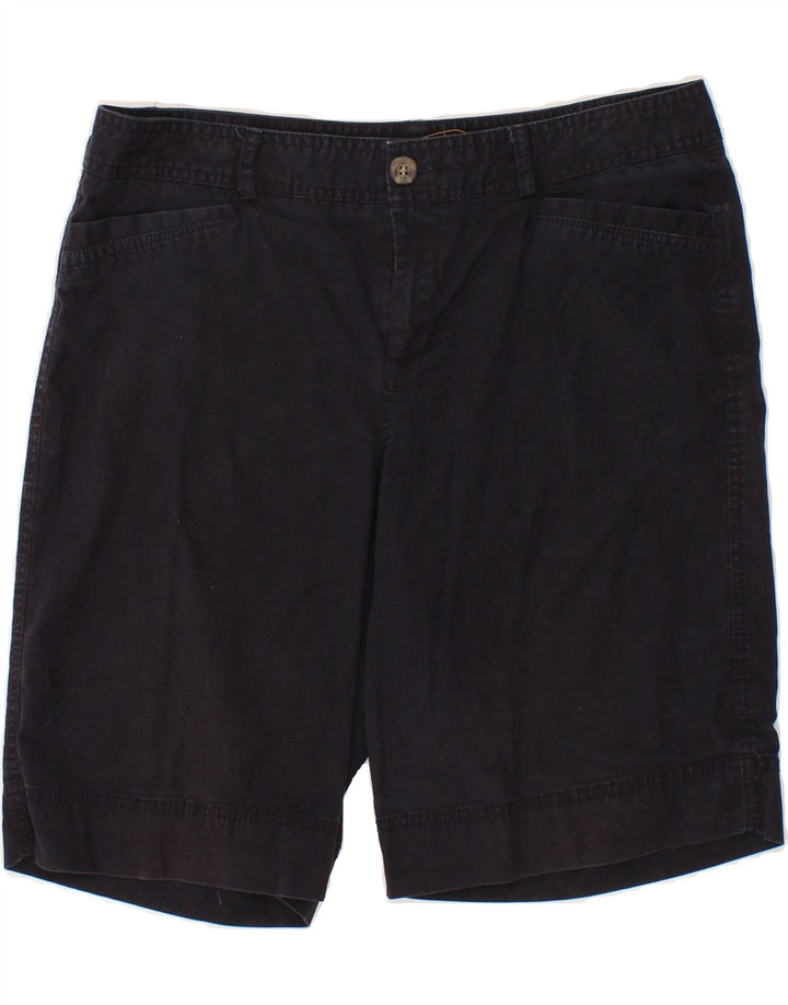 DOCKERS Womens Curvy Mid Rise Casual Shorts W32 Large Navy Blue Vintage Dockers and Second-Hand Dockers from Messina Hembry 