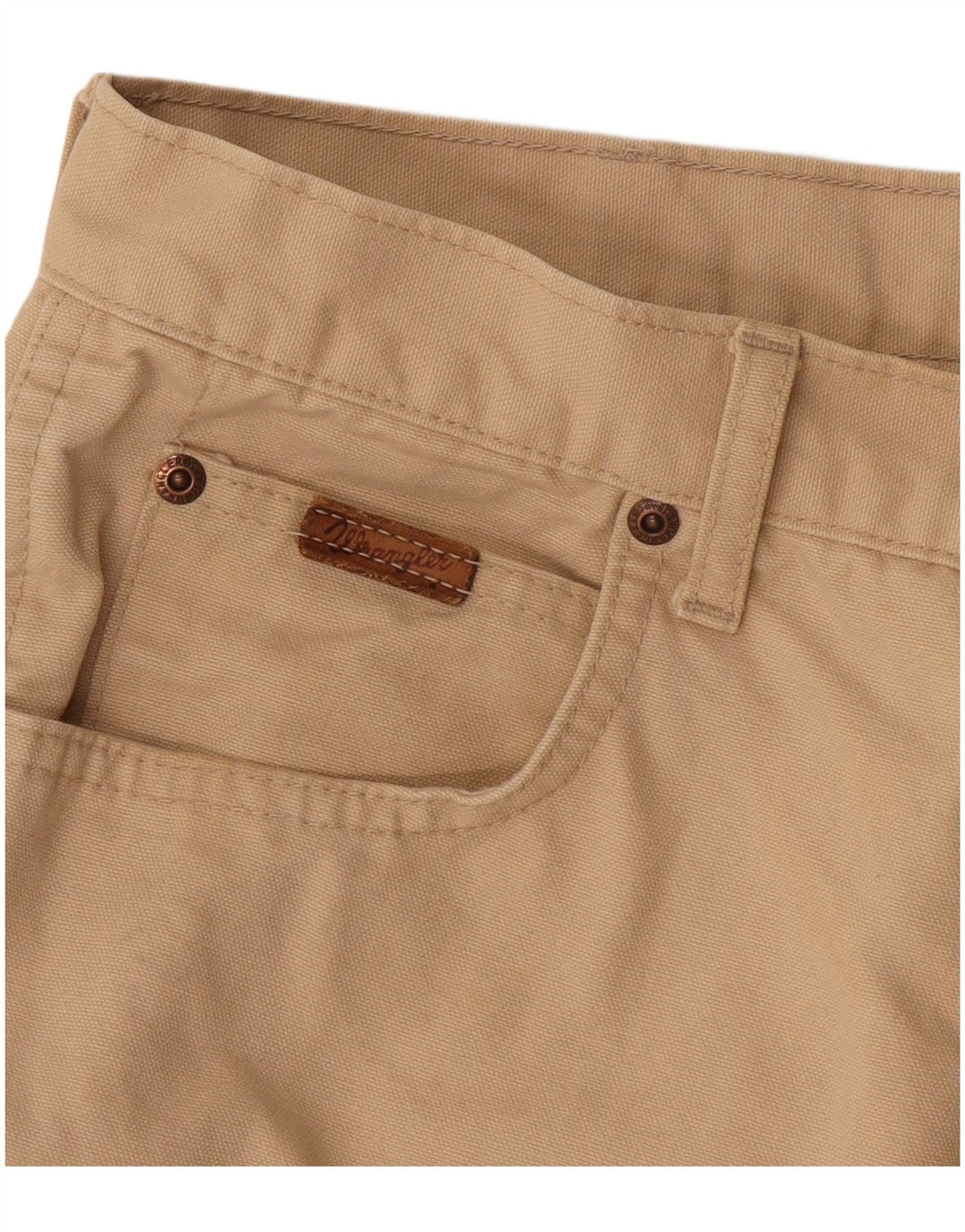 Wrangler Mens Straight Casual Trousers W32 L29 Beige