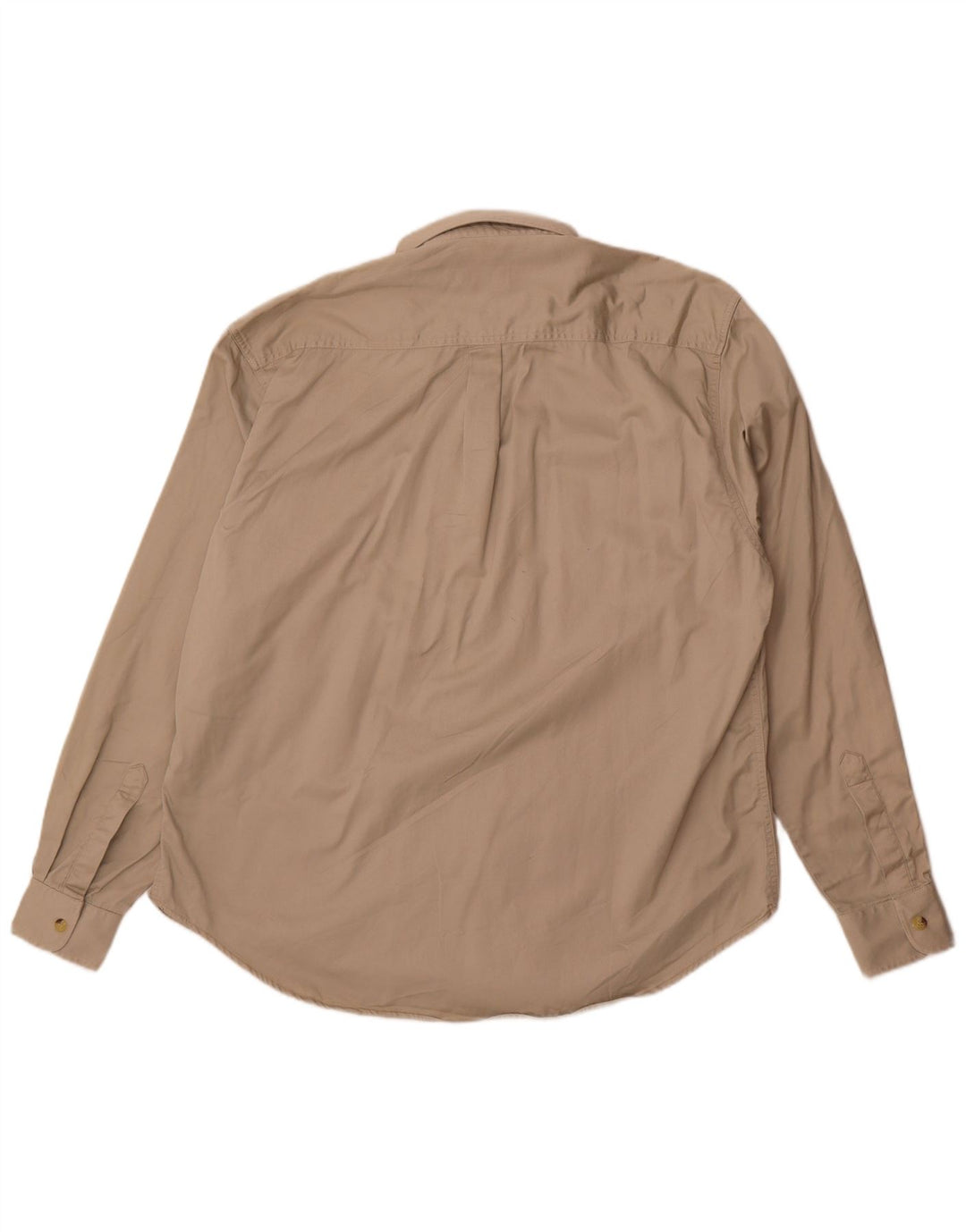 Vintage Mens Shirt Size 44/46 XL Beige Cotton