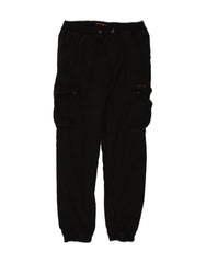 BENCH Mens Cargo Tracksuit Trousers Joggers Medium  Black Cotton