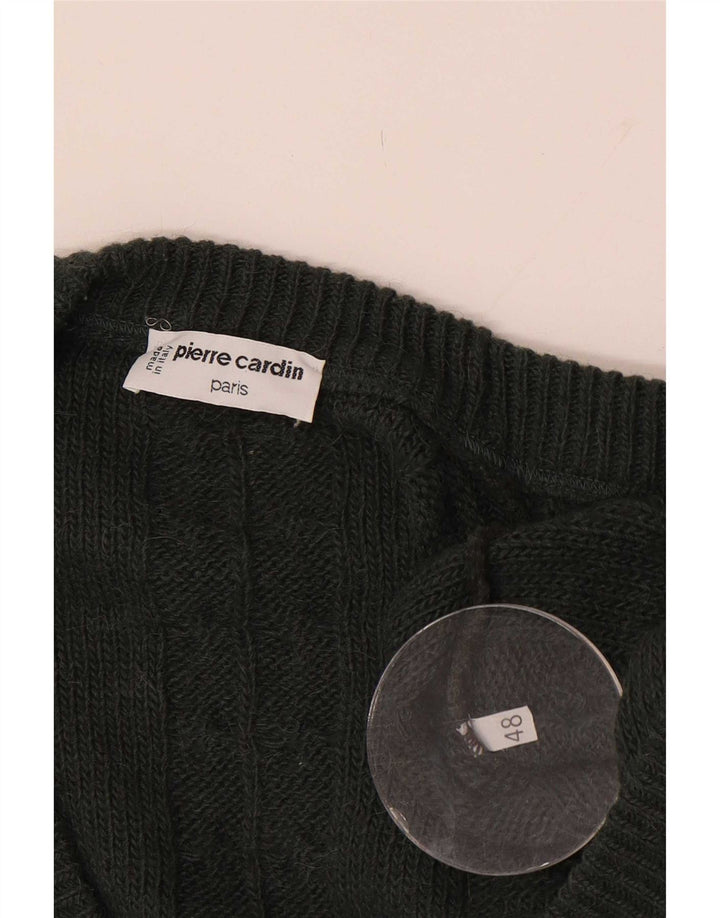 Pierre Cardin Mens Cardigan Sweater IT 48 Medium Khaki