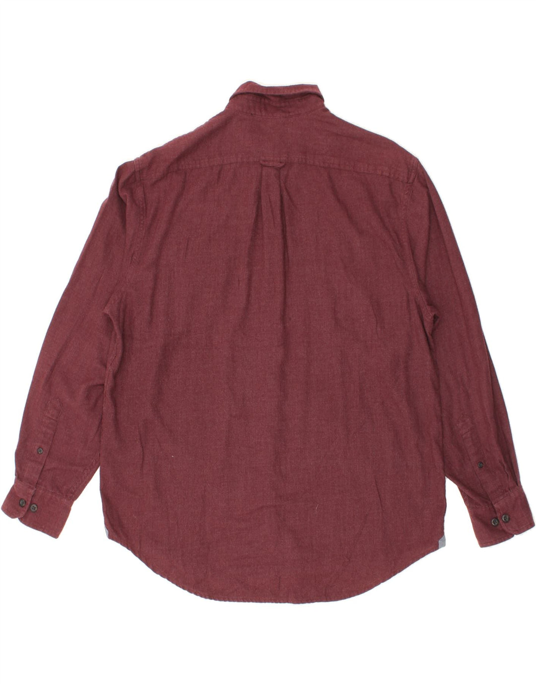 IZOD Mens Salt Water Relaxed Fit Shirt Large Maroon Cotton Vintage Izod and Second-Hand Izod from Messina Hembry 
