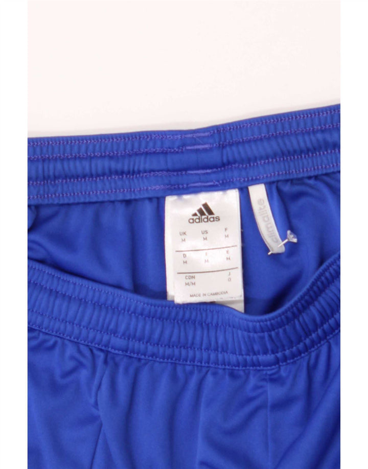 Adidas Mens Climalite Sport Shorts Medium Blue Colourblock Polyester