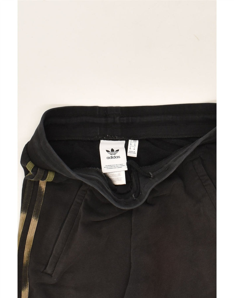 ADIDAS Mens Tracksuit Trousers Joggers Medium Black Cotton | Vintage Adidas | Thrift | Second-Hand Adidas | Used Clothing | Messina Hembry 