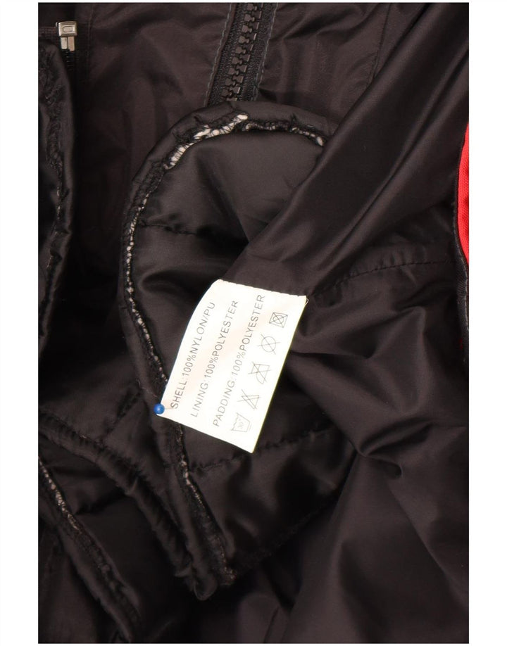 Akito Mens Motorstyle Graphic Racer Jacket UK 36 Small Black Colourblock