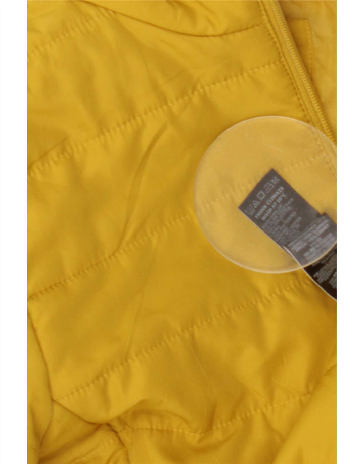 Marks & Spencer Womens Padded Jacket UK 10 Small Yellow Polyester