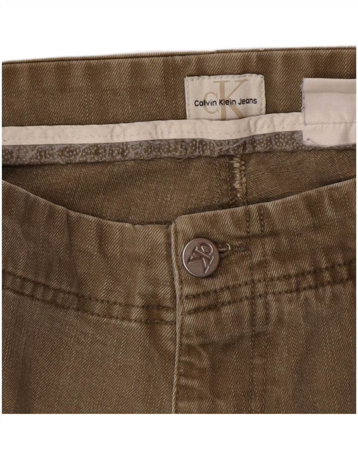 Calvin Klein Mens Straight Jeans W34 L34 Brown