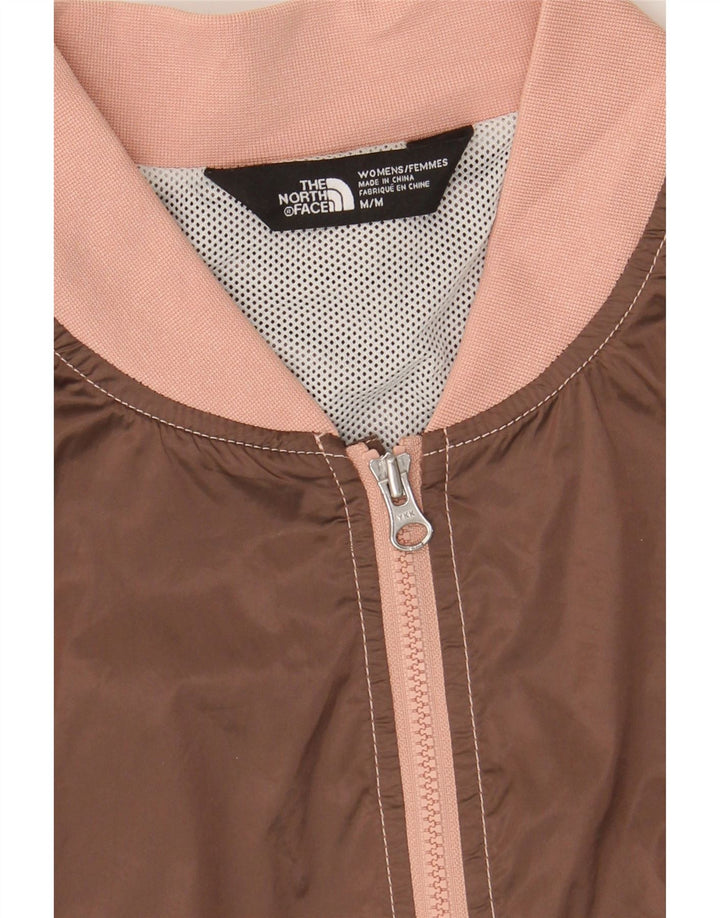 THE NORTH FACE Womens Bomber Jacket UK 14 Medium Brown Colourblock Vintage The North Face and Second-Hand The North Face from Messina Hembry 