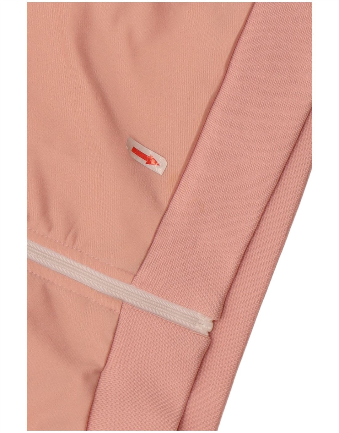 Ellesse Womens Crop Tracksuit Top Jacket UK 10 Small Pink Striped Polyester