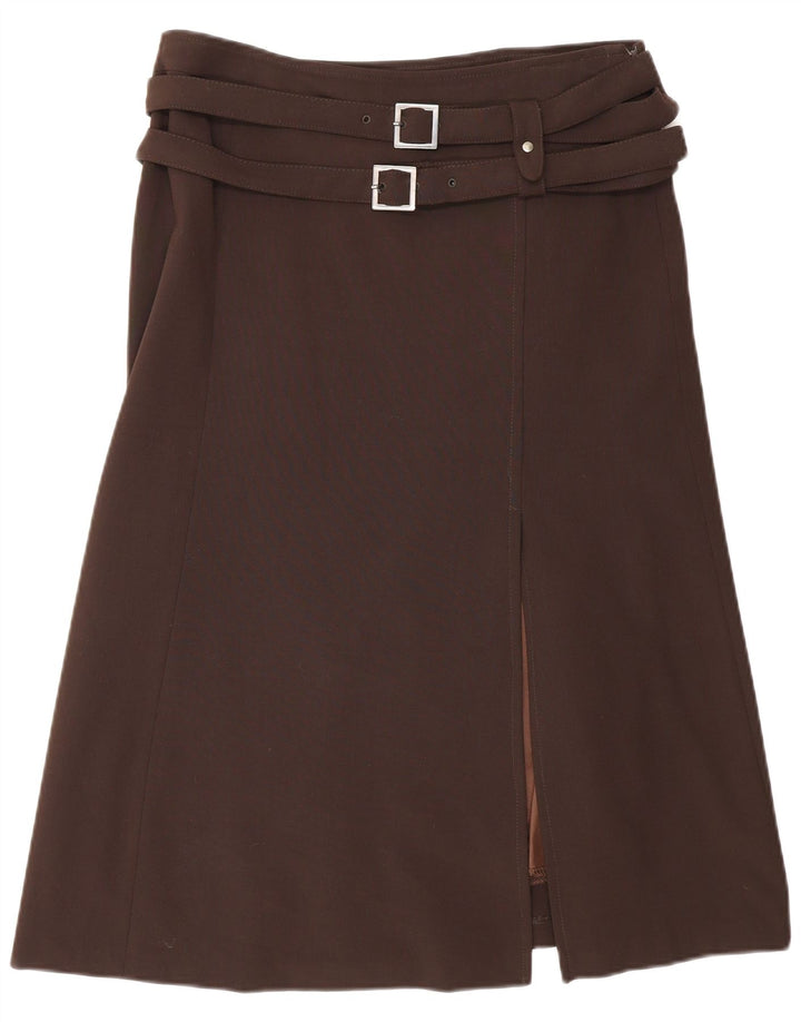 Atos Lombardini Womens A-Line Skirt W30 Medium Brown