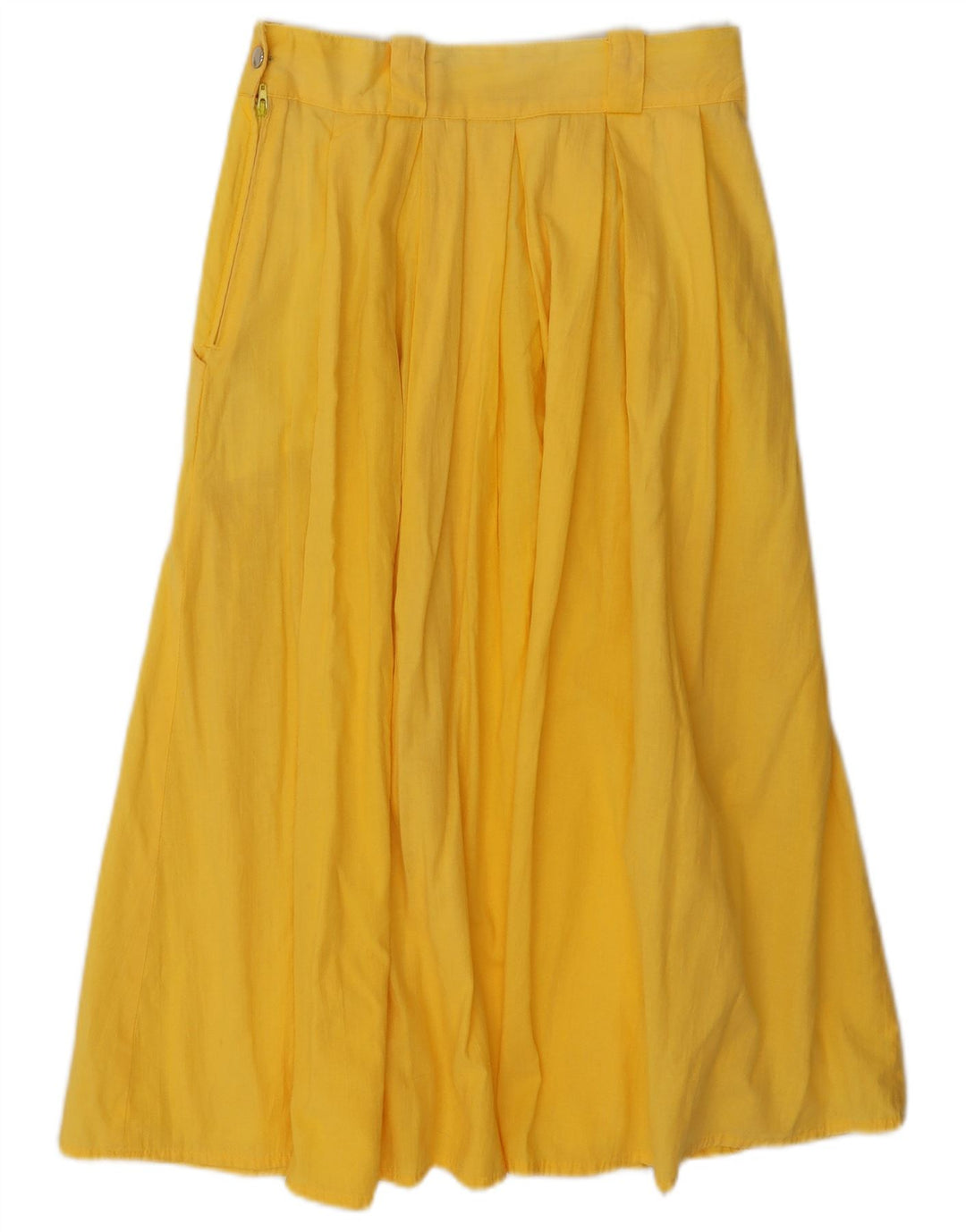 Vintage Womens A-Line Skirt W24 XS Yellow