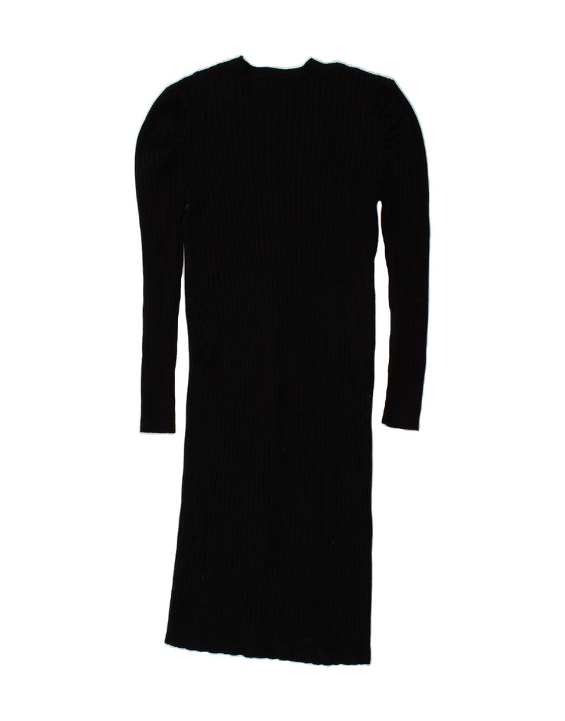 OASIS Womens Long Sleeve Jumper Dress UK 16 Large Black Viscose | Vintage Oasis | Thrift | Second-Hand Oasis | Used Clothing | Messina Hembry 